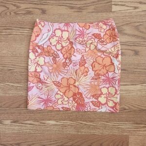 Vintage Lilly Pulitzer Mini Skirt in Heron There Print, Size 4.